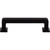 Top Knobs TK703BLK: 3-3/4" cc Ascendra Rectangular Bar Cabinet Pull - Flat Black