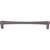 Top Knobs TK766AG: 7-9/16" cc Brookline Round Bar Cabinet Pull - Ash Gray