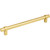 Jeffrey Alexander 5192BG: 192mm cc Key Grande Bit Pull Cabinet Pull - Brushed Gold