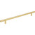 Elements 336BG: 256 mm cc Naples Round Bar Cabinet Pull - Brushed Gold