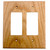 Sierra Lifestyles 682306:Traditional Double Rocker Switchplate - Red Oak