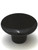 Cal Crystal RNB-1: 1-1/2" Round Marble Cabinet Knob - Black