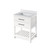 Jeffrey Alexander 30" Wavecrest Single Bowl Vanity - White Cabinet with White Carrara Marble Top
