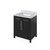 Jeffrey Alexander 30" Cade Single Bowl Vanity - Black Cabinet with White Carrara Marble Top