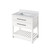 Jeffrey Alexander 36" Wavecrest Single Bowl Vanity - White Cabinet with White Carrara Marble Top