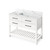 Jeffrey Alexander 48" Wavecrest Single Bowl Vanity - White Cabinet with Calacatta Vienna Quartz Top