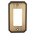 Omnia 8004/GFS.3: Single Rocker Beaded Switchplate - Polished Brass