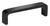 Omnia 9005/96.10B: 3-3/4" cc Ultima I Flat Bar Cabinet Pull - Oil Rubbed Black