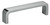 Omnia 9005/96.26: 3-3/4" cc Ultima I Flat Bar Cabinet Pull - Polished Chrome