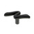 Hawk Hill 130BL: 2-1/8" Bent Cabinet Knob - Black Hawk Hill 130BL: 2-1/8" Bent Cabinet Knob - Black