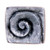 Hawk Hill 345BI: 1" Square Spiral Cabinet Knob - Black Iron
