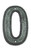 Hawk Hill CN0VP: 4-3/4" Classic Numeral 0 - Vintage Pewter