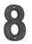 Hawk Hill CN8AP: 4-3/4" Classic Numeral 8 - Polished Pewter