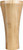Hardware Resources BF16-3-8-HMP: Contemporary Cove Bun Foot - Hard Maple