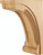 Hardware Resources COR41-3-HMP: Scooped Corbel - Hard Maple