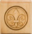 Hardware Resources FDLROS2CH: Fleur-de-Lis Rosette - Cherry