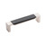Belwith B076620WB-SN: 128mm cc Fuse Cabinet Pull - Satin Nickel/Black Wood