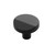 Belwith B077153-MB: 1-3/8" Veer Cabinet Knob - Matte Black