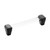 Belwith B077504-MB: 128mm cc Belleclaire Cabinet Pull - Crysacrylic/Matte Black