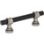 Top Knobs M2702: 3" cc Dakota Bit Cabinet Pull - Flat Black/Pewter Antique