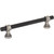 Top Knobs M2718: 5-1/16" cc Dakota Bit Cabinet Pull - Flat Black/Pewter Antique