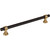 Top Knobs M2740: 7-9/16" cc Dakota Bit Cabinet Pull - Flat Black/Honey Bronze