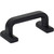 Top Knobs TK3161BLK: 2-1/2" cc Harrison D-Handle Cabinet Pull - Flat Black