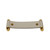 Topex W7020.16014: 160mm cc Dacia Cabinet Pull - Gold & White Leather