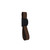 Topex W707010:  Louis Strap Cabinet Pull - Matte Black & Brown Leather