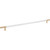 Atlas AP05-WT-WB: 17" cc Zanzibar Appliance Pull - White/Warm Brass