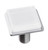 Sietto K-1300-SN: 1-1/4" Geometric Cabinet Knob - White w/Satin Nickel Base