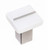 Sietto K-1400-SN: 1" Bandwidth Cabinet Knob - White w/Satin Nickel Base
