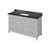 Jeffrey Alexander 60" Chatham Single Bowl Vanity - Grey Cabinet with Black Granite Top