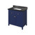 Jeffrey Alexander 36" Chatham Single Bowl Vanity - Hale Blue Cabinet with Black Granite Top