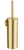 Smedbo HV332: Home Wall-Mount Toilet Brush - Brushed Brass