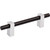 Jeffrey Alexander 478-96MBPC: 96mm cc Larkin Bar Cabinet Pull - Polished Chrome/Matte Black