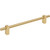 Jeffrey Alexander 478-192BG: 192mm cc Larkin Bar Cabinet Pull - Brushed Gold