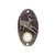 Buck Snort DB00007-1200: 3-1/4" Oval Running Whitetail Door Bell - Oxidized Brass