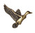 Buck Snort KB00108-1200: 2-3/8" Mallard Duck Cabinet Knob - Oxidized Brass