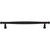 Top Knobs TK3197BLK: 12" cc Coddington Appliance Pull - Flat Black
