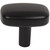 Jeffrey Alexander 329L-MB: 1-1/2" Loxley Rectangle Cabinet Knob - Matte Black