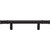 Top Knobs TK3232BLK: 3-3/4" cc Burnham Bar Cabinet Pull - Flat Black