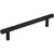 Top Knobs TK3241BLK: 5-1/16" cc Prestwick Bar Cabinet Pull - Flat Black