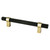 Berenson 5056-455MDB: 128mm cc Radial Reign Cabinet Pull - Matte Black/Modern Brushed Gold