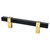 Berenson 5109-455MDB: 96mm cc Rivet Rebel Cabinet Pull - Matte Black/Modern Brushed Gold