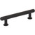 Top Knobs TK3331BLK: 3-3/4" Lambert Bar Cabinet Pull - Flat Black