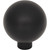 Top Knobs TK3341BLK: 1-1/4" Brockwell Round Cabinet Knob - Flat Black