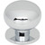Top Knobs TK3330PC: 1-1/4" Lambert Round Cabinet Knob - Polished Chrome