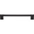 Top Knobs TK3388BLK: 12" cc Newburn Appliance Pull - Flat Black