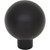 Top Knobs TK3340BLK: 1-1/8" Brockwell Round Cabinet Knob - Flat Black